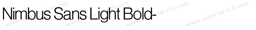 Nimbus Sans Light Bold字体转换